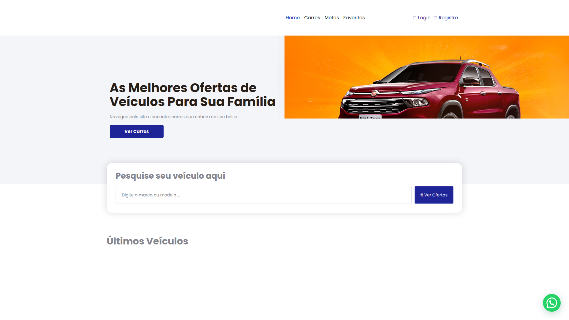 JA Multimarcas - Site para Veículos