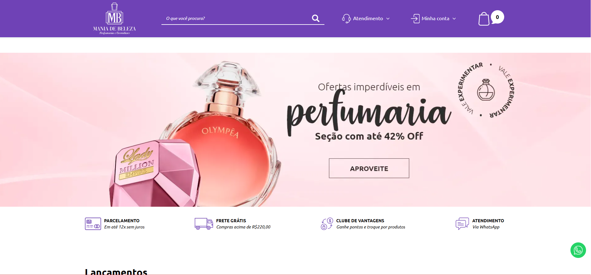 Mania de Beleza - E-commerce